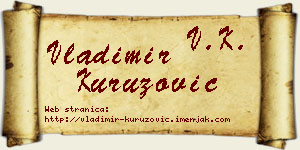 Vladimir Kuruzović vizit kartica